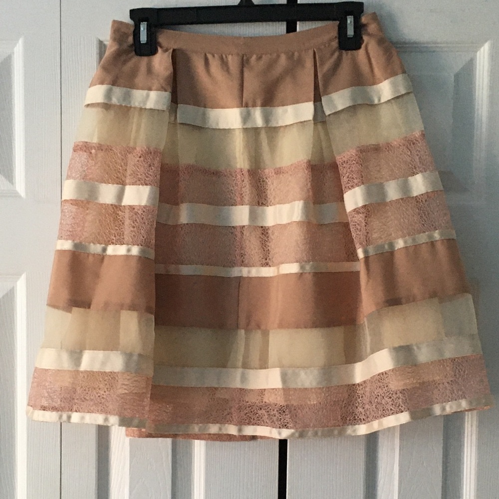 RYU Grosgrain Ribbon Cream Skirt size Med